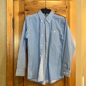 wrangler button up shirt